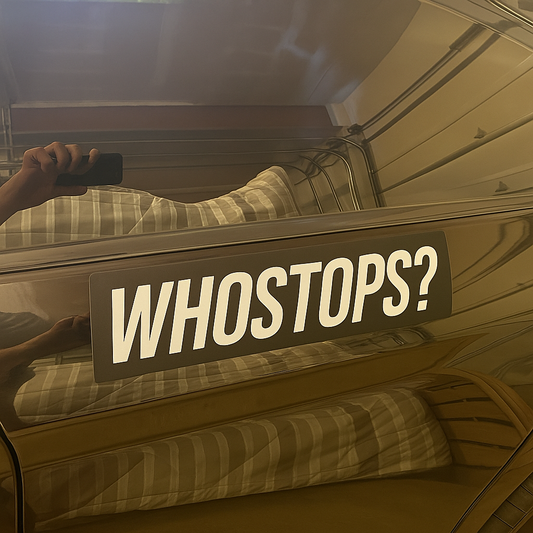 Whostops? Sticker